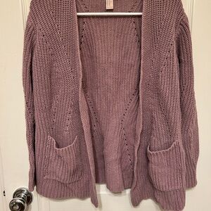 Forever 21 Dusty Pink Knit Cardigan